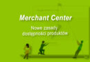 zasady dostępności produktów Merchant Center
